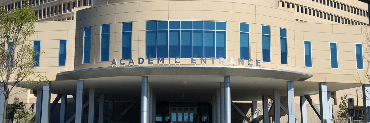 Academic building entrance