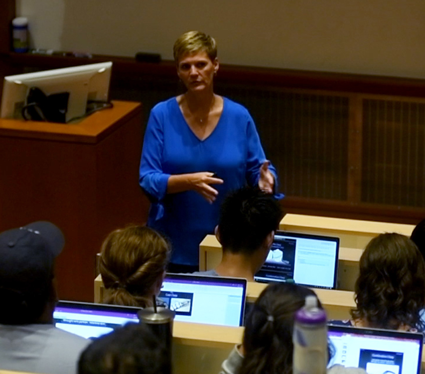 Doctor providing lecture